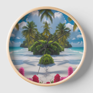 "Tiempo de Bloom Tropical - Reloj Paraíso Insular