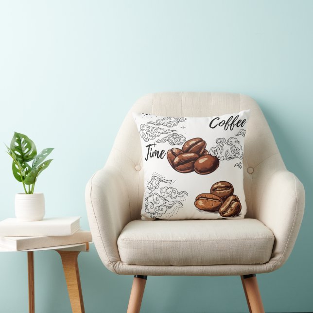 Tiempo de café de almohadas y pufs (Silla)