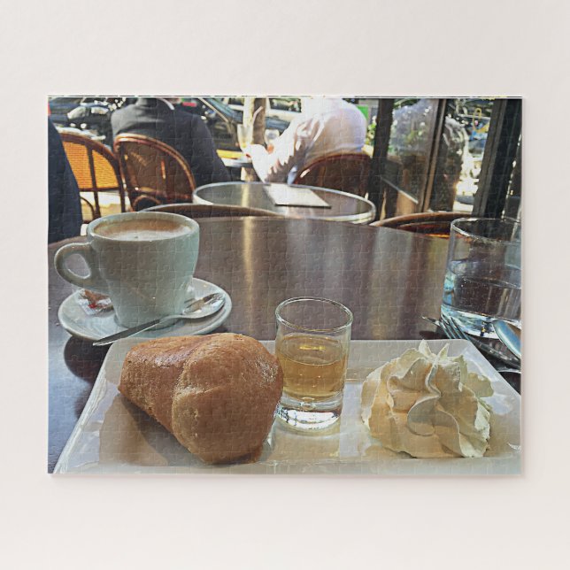 Tiempo de Café en París – Rompecabezas de Café y P (Horizontal)