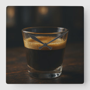 Tiempo de café - Reloj de pared acogedor