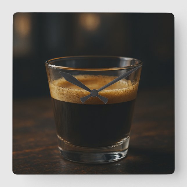 Tiempo de café - Reloj de pared acogedor (Anverso)