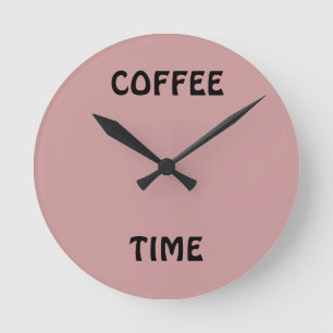 TIEMPO DE CAFÉ, reloj de pared circular medio
