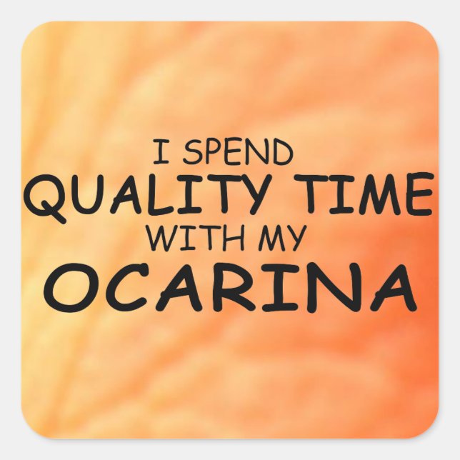 Tiempo de calidad Pegatina de la plaza Ocarina (Anverso)