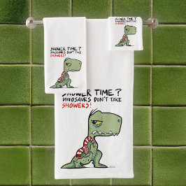 ¿Tiempo de ducha? Funny Personalizado de Dinosauri