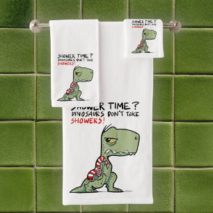 ¿Tiempo de ducha? Funny Personalizado de Dinosauri