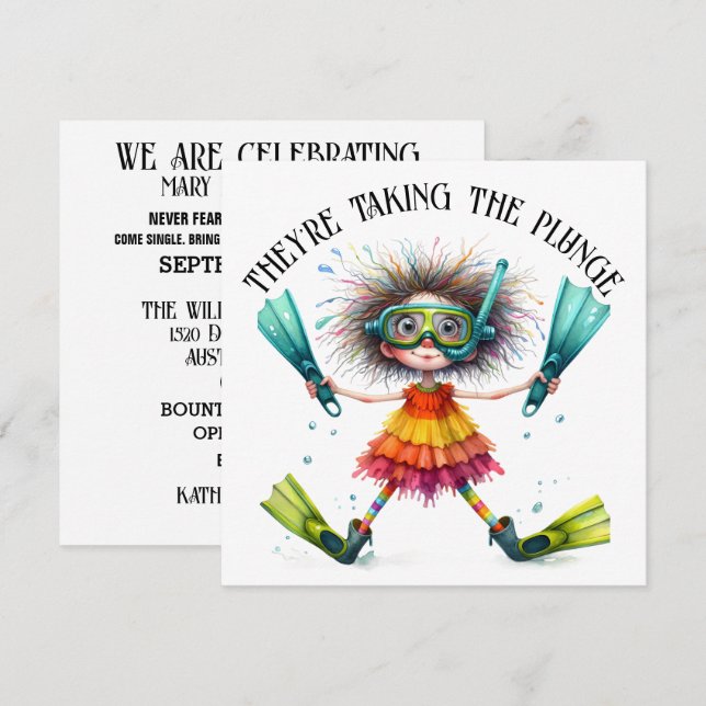TIEMPO DE FIESTA DE INVITACIÓN DE COMPROMISO (Anverso / Reverso)