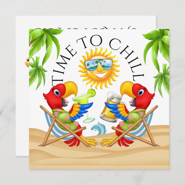 TIEMPO DE FIESTA Invitación (Anverso / Reverso)