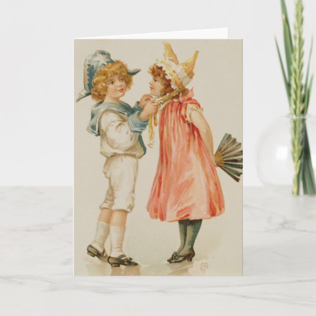 Tiempo de fiesta, postal de Navidades (Anverso)