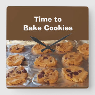 Tiempo de hornear cookies para el reloj de pared