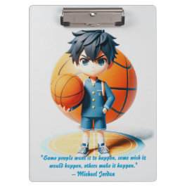 Tiempo de juego - Portapapeles de baloncesto Anime