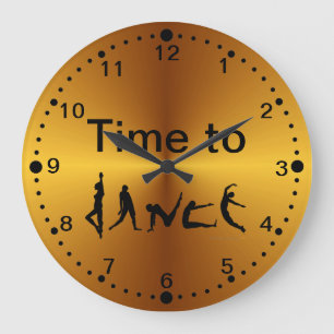 Tiempo de la mirada del oro para bailar el reloj