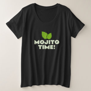 ¡Tiempo de Mojito! camiseta talla plus linda para 