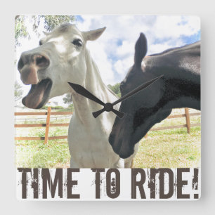 Tiempo De Pasar Por El Reloj De Pared Cuadrado De