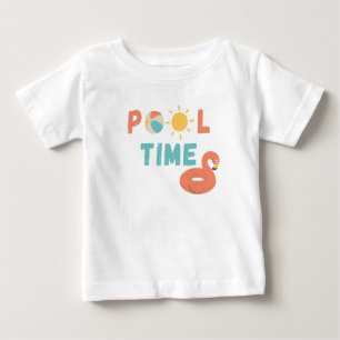 tiempo de piscina Camiseta bebé
