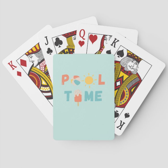 tiempo de pool. Cartas de póquer (Reverso)