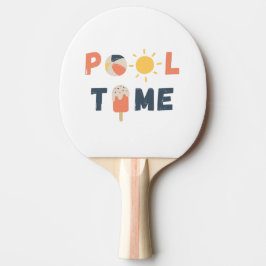 tiempo de pool. palas de ping pong