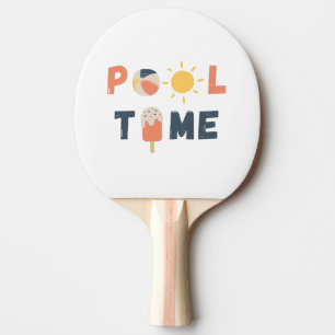 tiempo de pool. palas de ping pong
