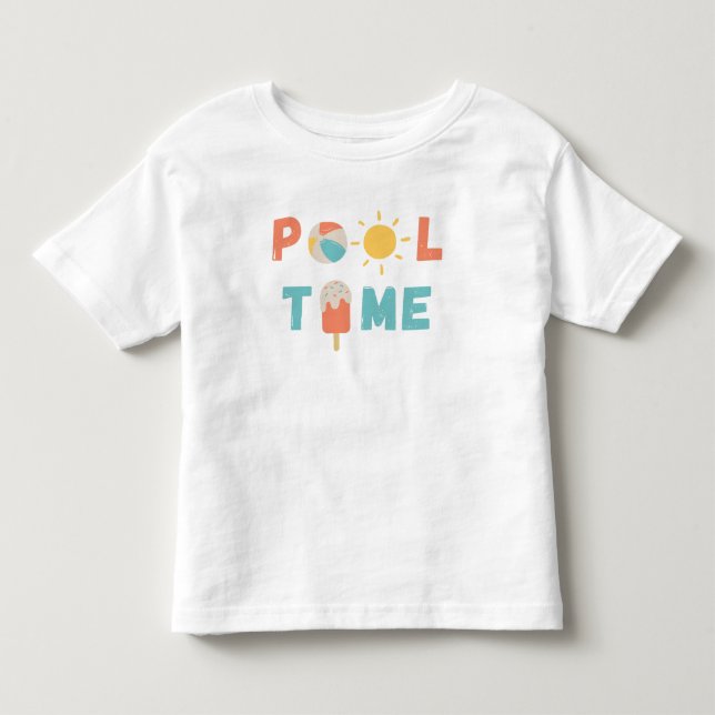 tiempo de pool. Pequeños Tops y camisetas (Anverso)