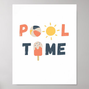 tiempo de pool. Poster e impresiones