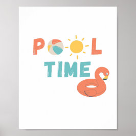 tiempo de pool. Poster e impresiones