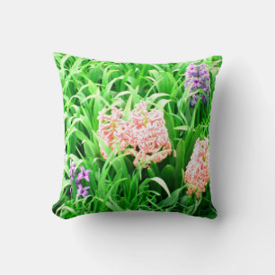 Tiempo de primavera 1 almohada cuadrada