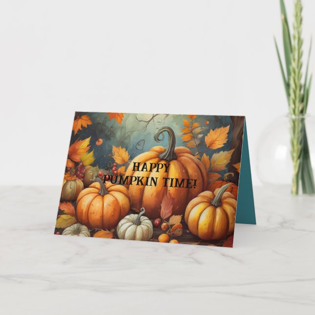TIEMPO DE PUMPKIN PENSAR EN TU TARJETA (Anverso)