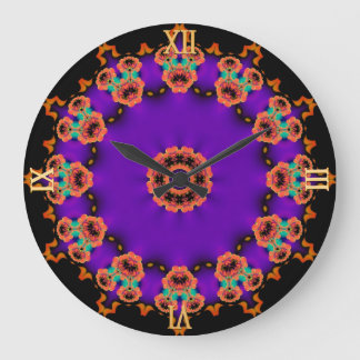 Tiempo de trance : Reloj de pared psicodélico Nara
