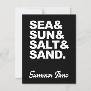 Tiempo de verano de mar y sol y sal y arena