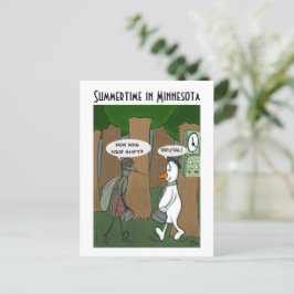 Tiempo de verano en la postal de Minnesota