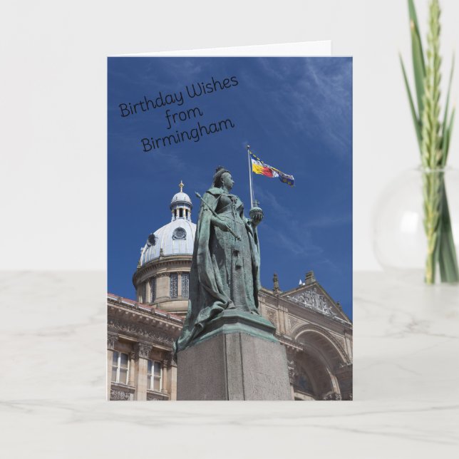 Tiempo de verano en la tarjeta Birmingham Birthday (Anverso)