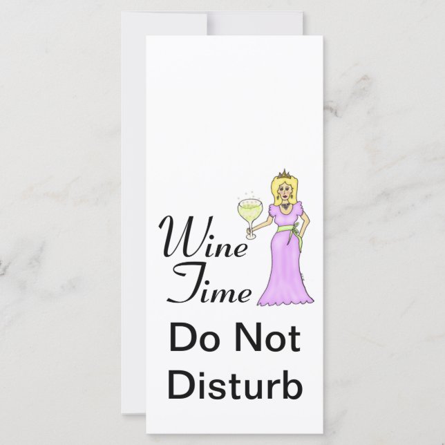 "Tiempo de vino" WineWomenDesigns.com Promoción (Anverso)