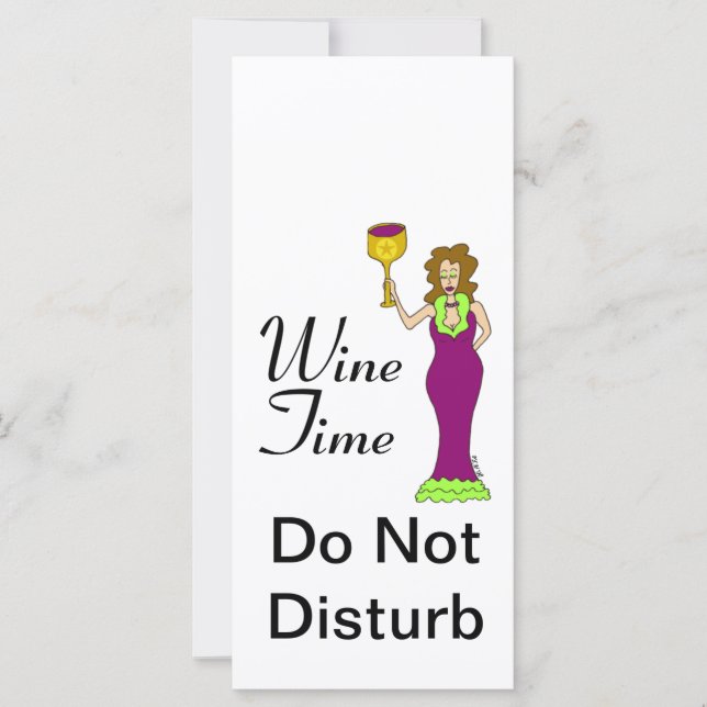 "Tiempo de vino" WineWomenDesigns.com Promoción (Anverso)
