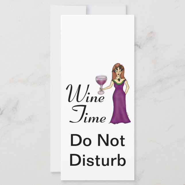 "Tiempo de vino" WineWomenDesigns.com Promoción (Anverso)