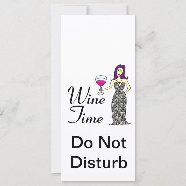 "Tiempo de vino" WineWomenDesigns.com Promoción (Anverso)