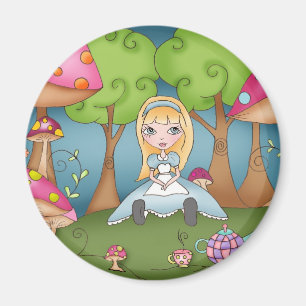 Tiempo del té con Alicia - imán