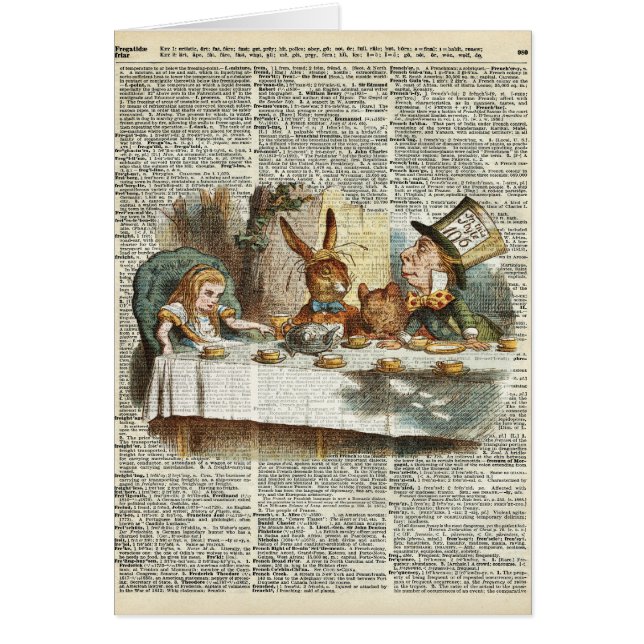 Tiempo del té de la mañana de Alicia (Frente)