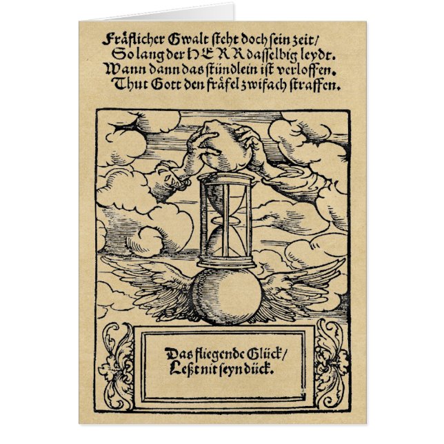 Tiempo Esperado Para La Tarjeta De Saludo De Nadie (Frente)