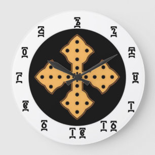 Tiempo etíope de la biblia - reloj de pared