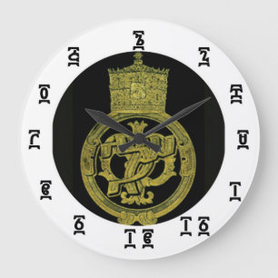 Tiempo etíope de Selassie - reloj de pared
