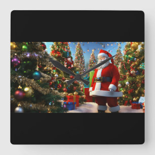 Tiempo mágico de Santa Claus - Reloj festivo