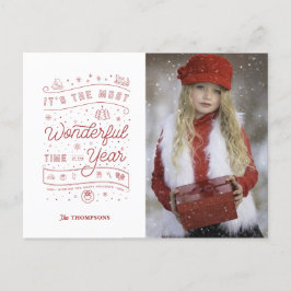 TIEMPO MARAVILLOSO DEL AÑO / Tarjeta de Navidad