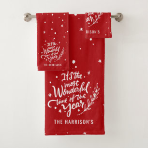 Tiempo Más Maravilloso Festivo Navidad Personaliza