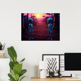 Tiempo para amigos IA Arte alienígena