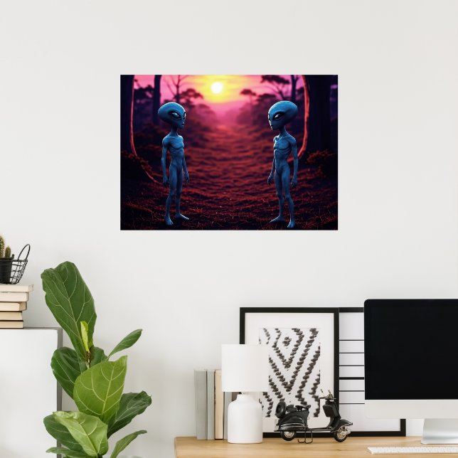 Tiempo para amigos IA Arte alienígena (Oficina en casa)