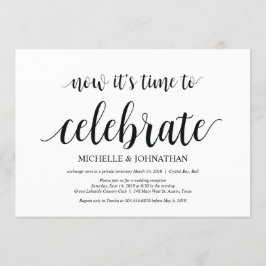 tiempo para celebrar, invitaciones de fuga de novi