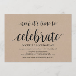 tiempo para celebrar, invitaciones de fuga de novi