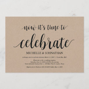 tiempo para celebrar, invitaciones de fuga de novi
