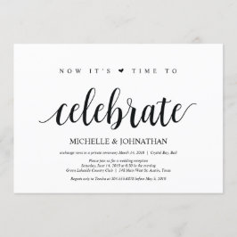 tiempo para celebrar las invitaciones de elopement