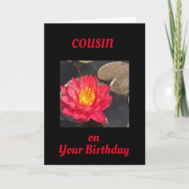 TIEMPO PARA CELEBRARTE **COUSIN** TARJETA (Anverso)