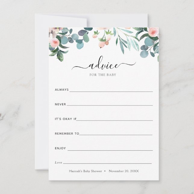 Tiempo para consejos de té para la tarjeta del beb (Anverso)